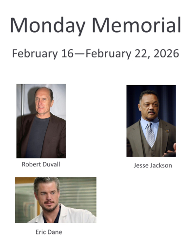Monday Memorial