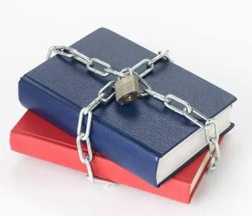 Image of locked books