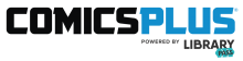 Image that reads Comics Plus powered by Library Pass