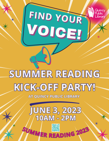 summer reading 2023 kickoff poster