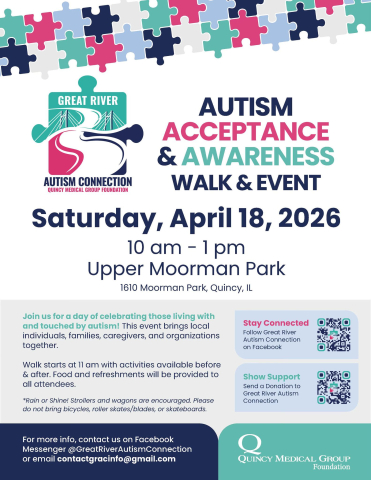 Autism Acceptance & Awareness Walk & Event flyer