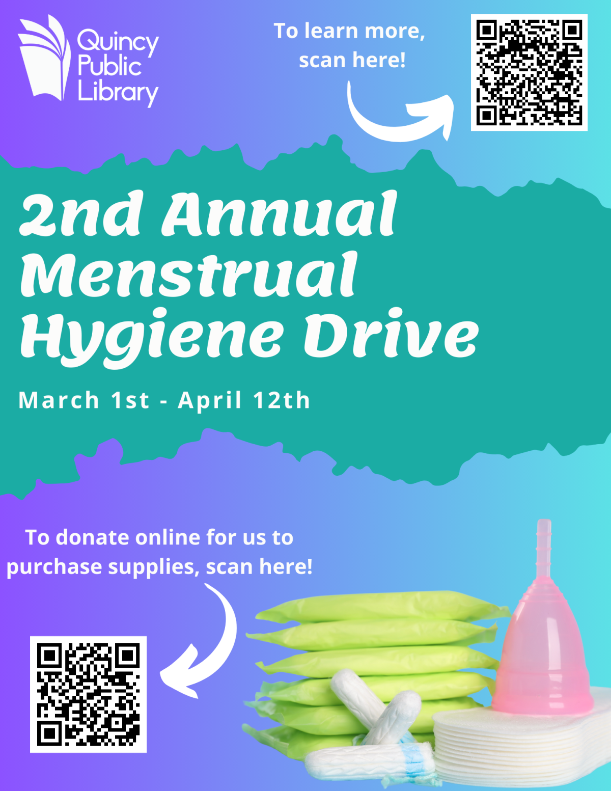 2nd annual menstrual hygiene drive graphic