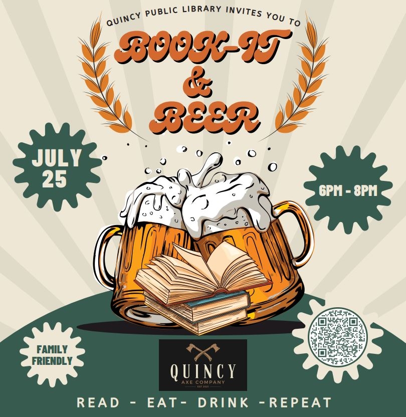 Image of two beer mugs and books with Axe company logo