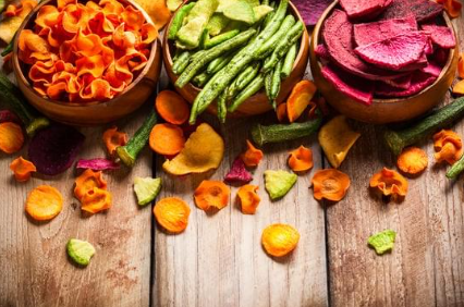 A photo of dried peas, beets, and sweet potatoes