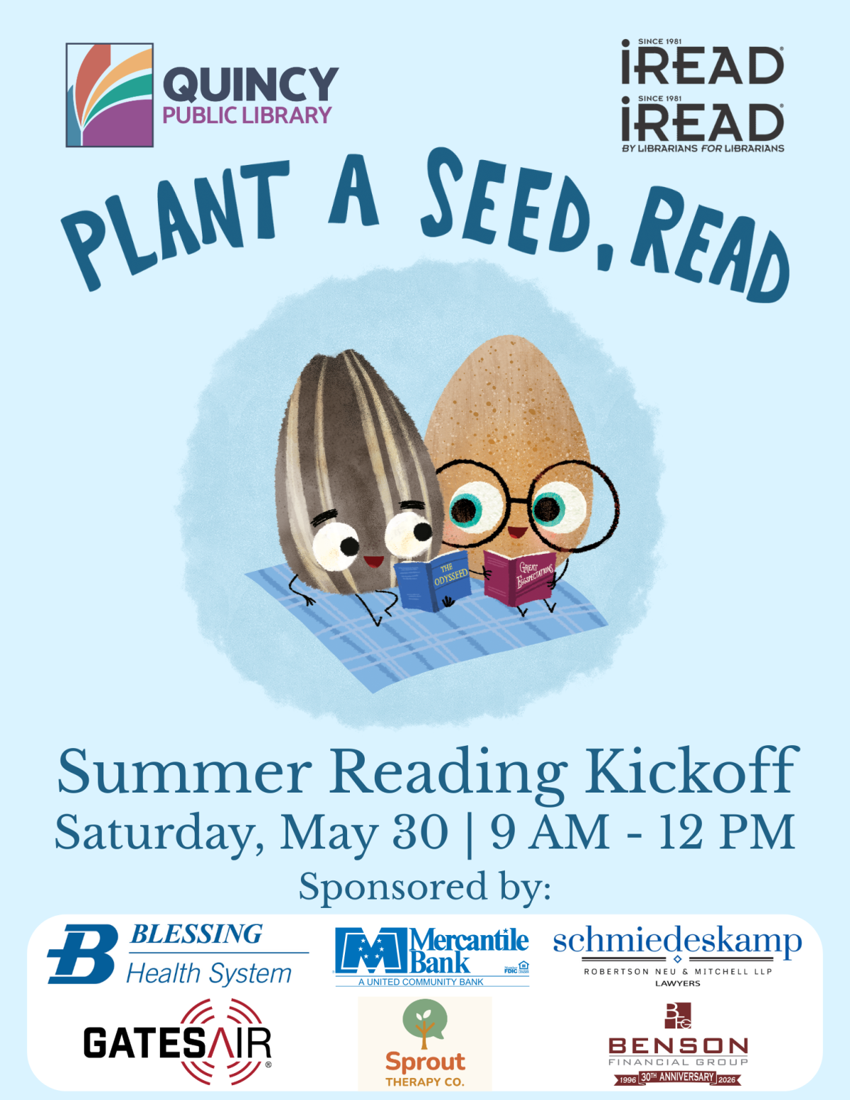 Summer Reading Kickoff Saturday, May 30 | 9 AM - 12 PM